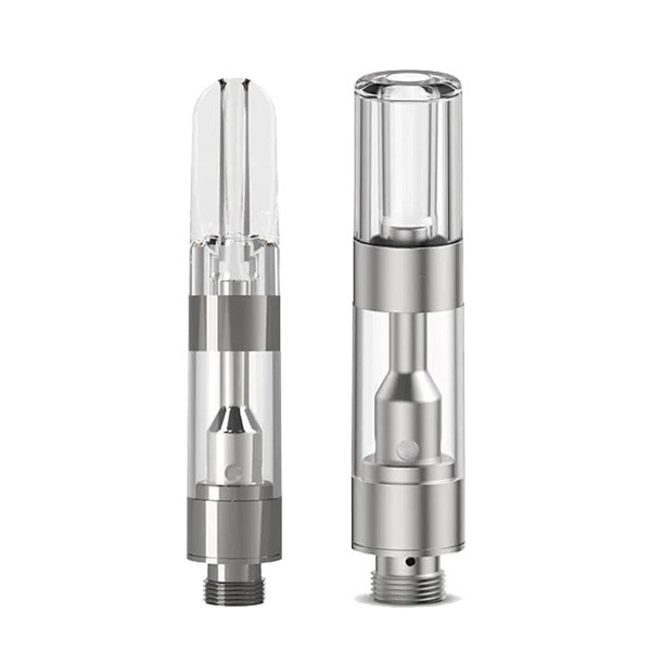 ceramic core m6t plastic vape cartridge with clear plastic mouthpiece